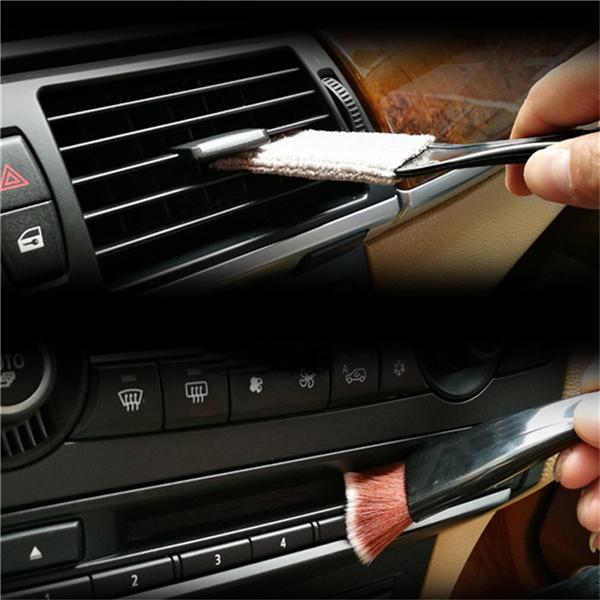 Cleaning Tool Air Conditioning Outlet Sponge Double Brush Head Car Supplies