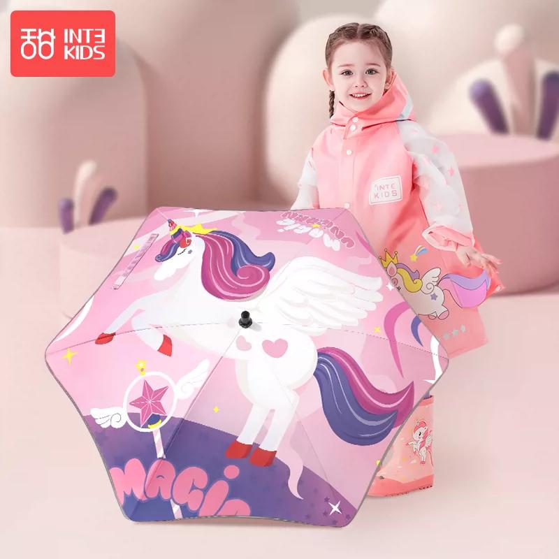 Children's Umbrella for Girls, Kindergarten Baby Sun Protection Umbrella, Boys' Primary School Students' Dual-Use Sunshade Umbrella for Both Sunny