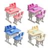 Study Desk Chair Miniature Furniture Model For Kids Early Education Furniture 1/12 Doll House Scene Setting Accessories