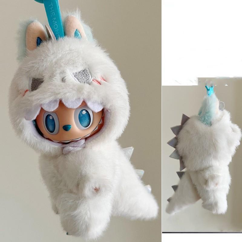 Pour les vêtements de poupée Labubu 15/17cm Tenue Dinosaure Petit démon Ailes d'Ange Pour Ropa labubu vêtements Accessoires