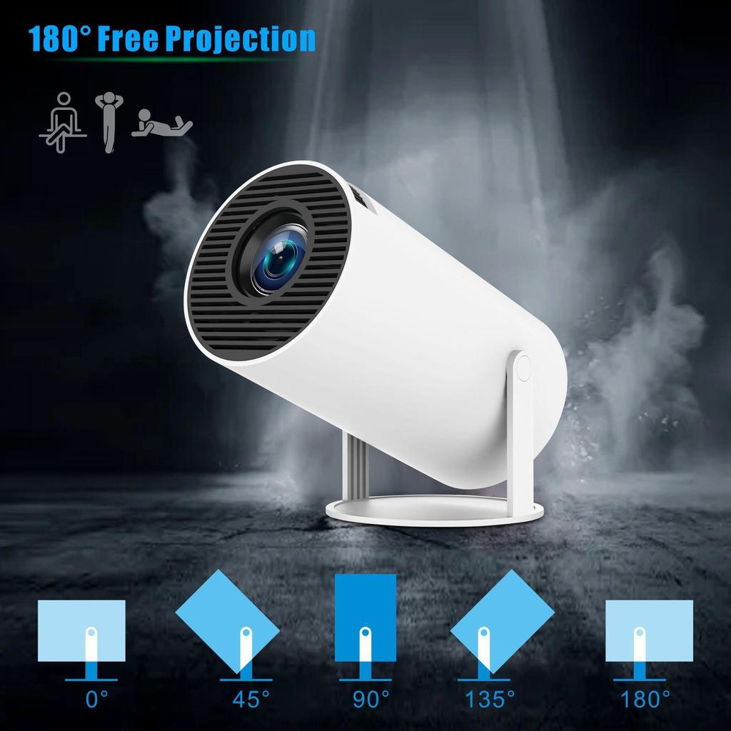HY300 4K WiFi HD Android 11 5G Bluetooth Portable Mini Home Projector