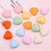 Miniature Heart Shape Pendant DIY Eco-Friendly Hand-painted Phone Case New Design 3D Resin Flat Back Charms for Phone Case Decor
