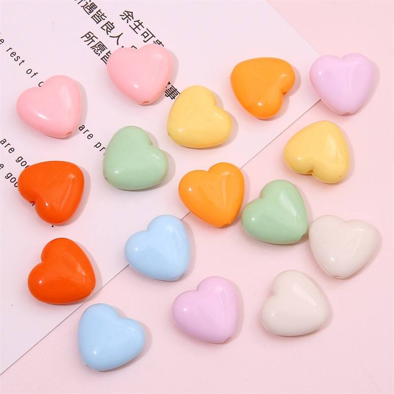 Miniature Heart Shape Pendant DIY Eco-Friendly Hand-painted Phone Case New Design 3D Resin Flat Back Charms for Phone Case Decor