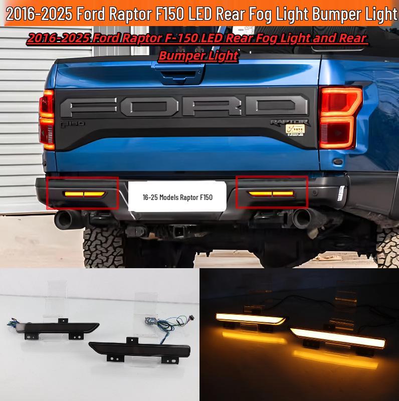 Ford Raptor F150 (2016-2025) Rear Bumper, Fog & Brake Lights