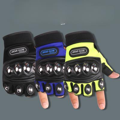 Outdoor Cycling Gloves Sports Men and Women Half Finger Fitness Mountaineering Tactic Training Field Exercise Protective Hard Shell Gloves