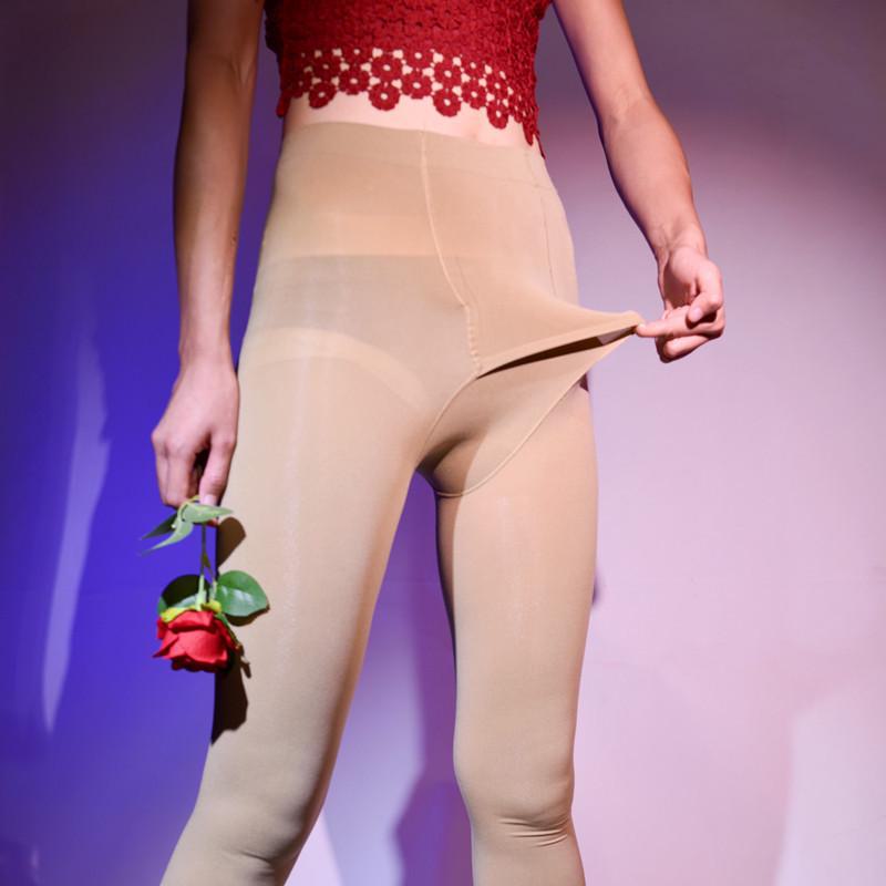 Pánská 200D Sametová Hřejivá Sada Punčoch: Podzimní a zimní punčocháče a podkolenky