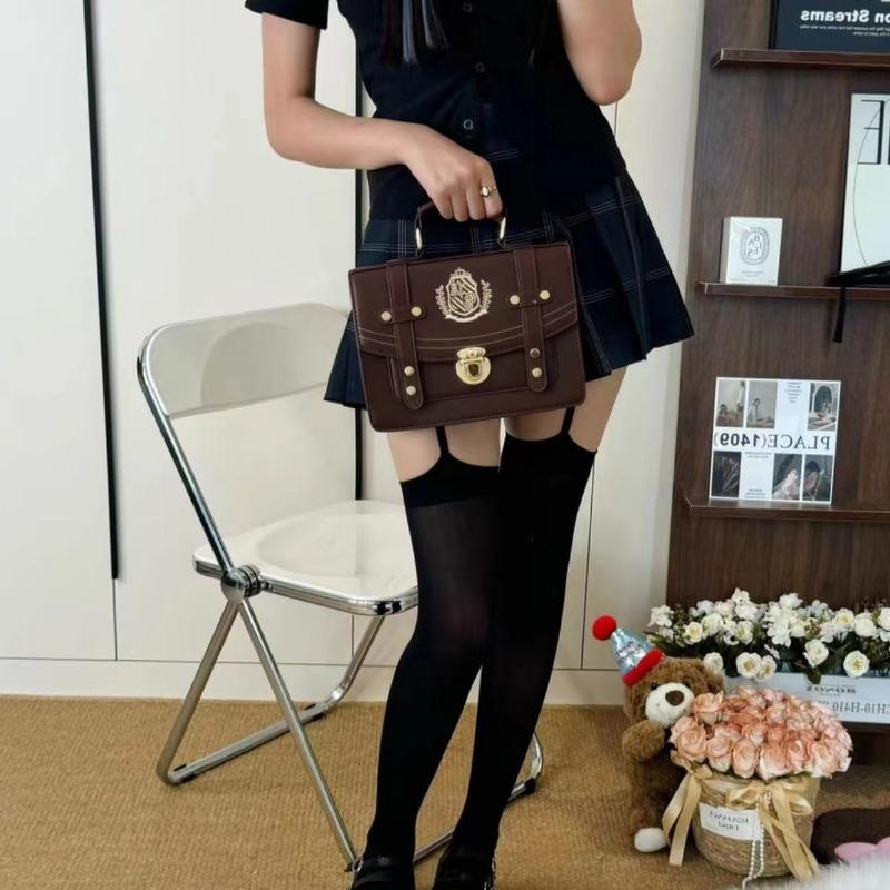 Women Suspender Wide-banded Velvet Tights Lolita Thin Thigh High Stockings with Garters Y2K JK College Style Over The Knee Socks