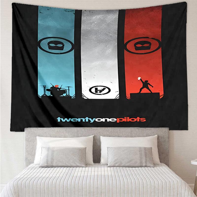 Twenty One Pilots Music Evolution Quick-Dry Tapestry Hanging for Bedroom,Livingroom, Playroom,Decor Art Room Wall Tapestry Holiday and Birthday Gifts
