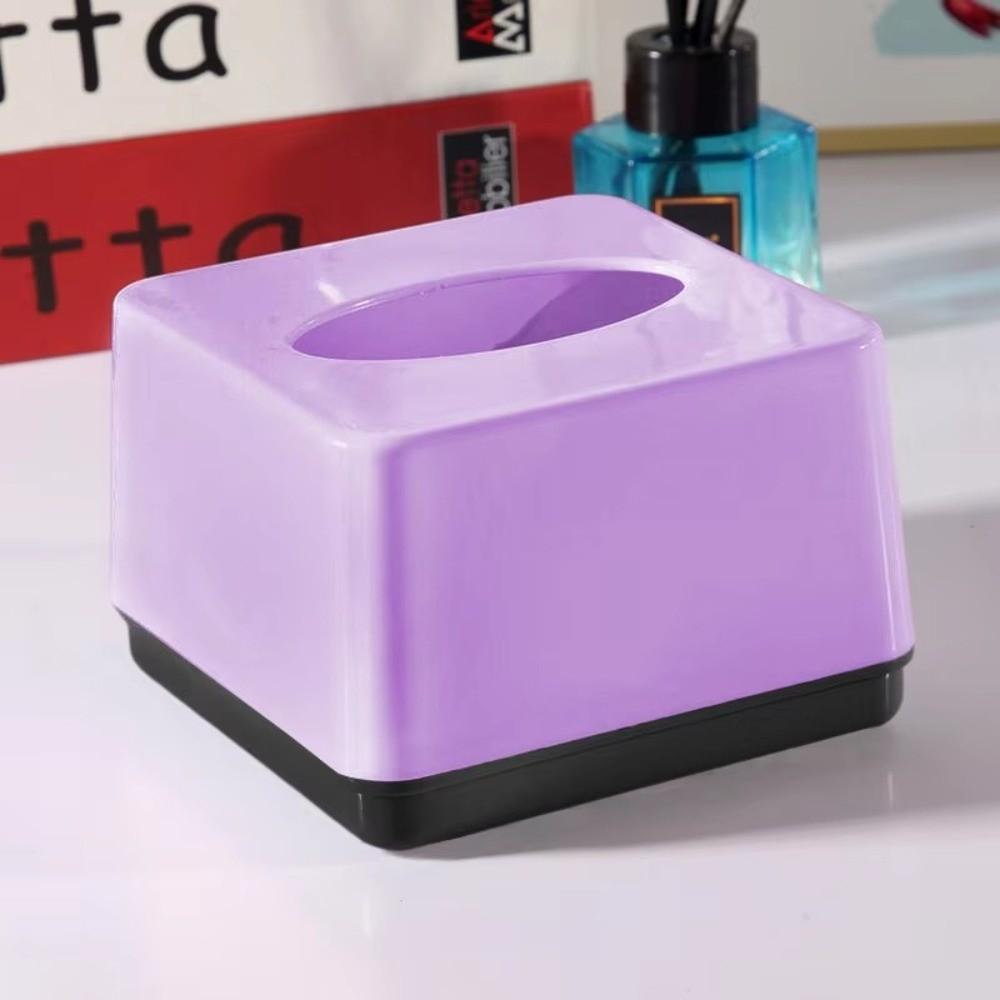 Square Napkin Holder Solid Color Tissue Case New Tissue Box  Home Use