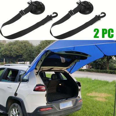 2 Stück Außen Auto Zelt Saugnäpfe Schnalle Verstellbare Markisenanker Campingzelt Saugnäpfe Anker Befestigungshaken Campingausrüstung Wandern