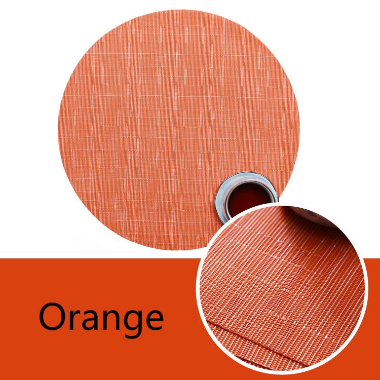 PVC Mat Nordic Style Round Printed Dining Table Cushion Heat Resistant Insulation Western-Style Plac