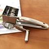 Stainless Steel Hand-Crank Rotary Cheese Grater for Kitchen Use