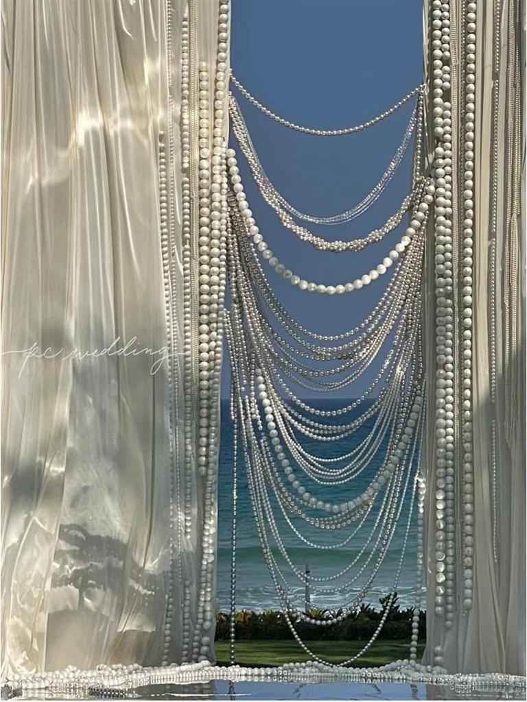 Giant Pearl String Wedding Ornament for Display & Décor