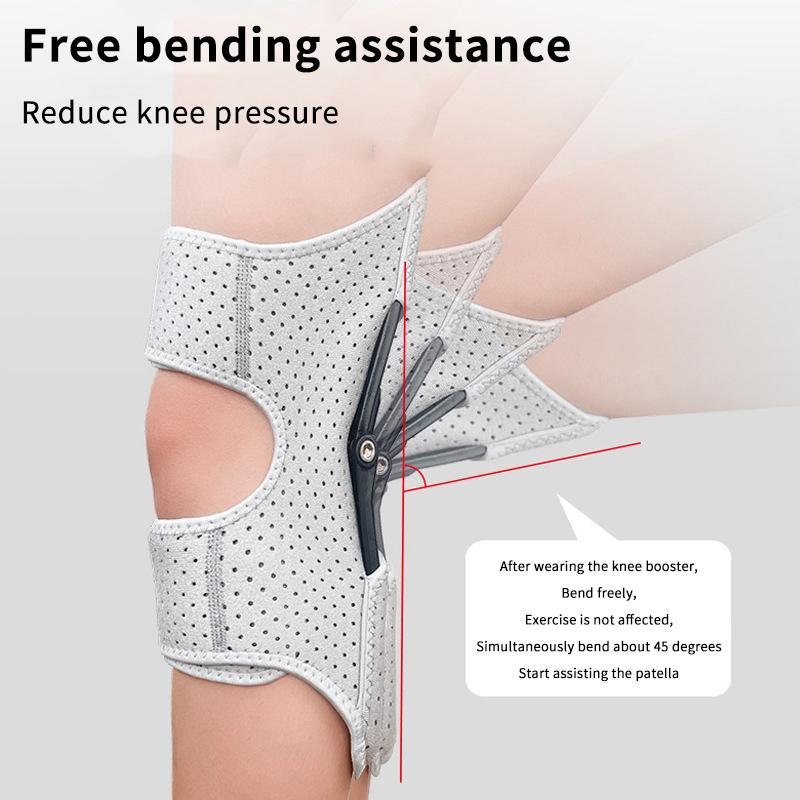 1/2Pcs Joint Support Knee Pad Non-Slip Lift Pain Relief For Knee Power Spring Force Stabilizer Knee Booster Working Sports Elder