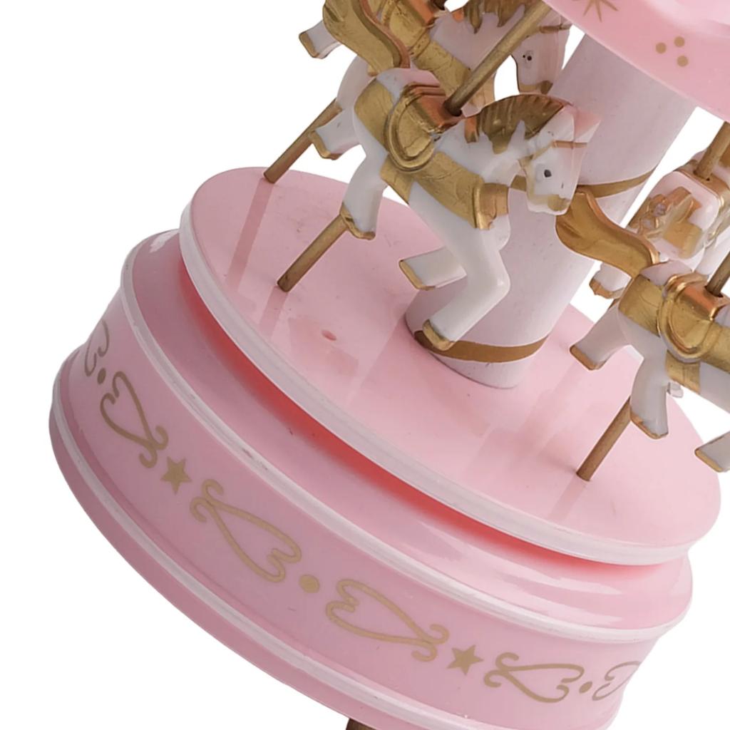 Home Decoration Room Decoration Red White Romantic Music Box Wooden Music Box No Battery Required Traditional And Nostalgic