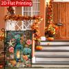 2D Flat, 2D Flat Thanksgiving Navigation Pumpkin Lantern Garden Flag_3 (1)- Outdoor Garden Flag Double-sided Home Decoration Courtyard Decoration Outd