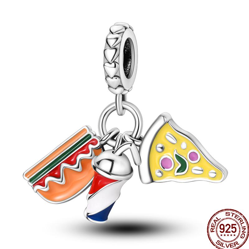 Copper Gourmet Sweets Ice Cream Soda Collection For Pan Original Bracelet Diy Jewelry Gift Birthday Anniversary