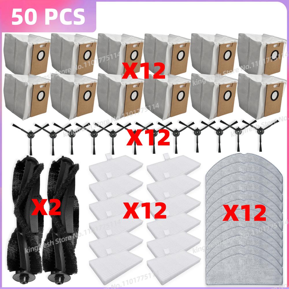 Fit For (TP-Link Tapo RV30 Max Plus / RV20 Max Plus / RV30 Max / RV20 Max) Parts Dust Bag HEPA Filter Main Side Brush Mop Cloth