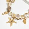 Sea Series Starfish Beaded Necklace Charm Natural Shell Shell Beaded Chain  Beach