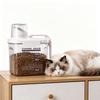 Little Household Canister With See Through Body And Slip Resistant Bottom Ideal For Storing Dry Pet Meals
