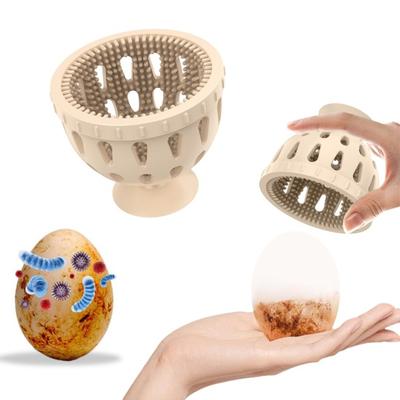 Spazzola per la pulizia delle uova Scrubber flessibile per uova in silicone Comoda rondella efficace per gusci d'uovo per la fattoria domestica