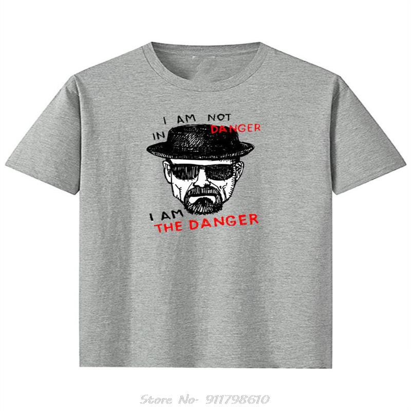 Men's T-shirt Cotton Short Sleeve Breaking Bad T-shirt Casual Heisenberg Print Tshirt Cool T-shirt Male Tops  Tshirt