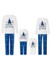 Europäische & Amerikanische Weihnachts-Baumwollpyjamas Eltern-Kind-Set
