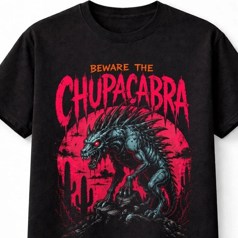 Chupacabra Cryptid Monster Horror Gothic Halloween Unisex TShirt S