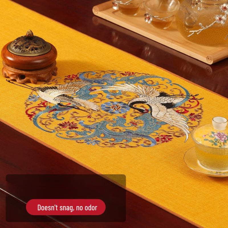 Handun New Chinese Zen Style Waterproof Table Runner