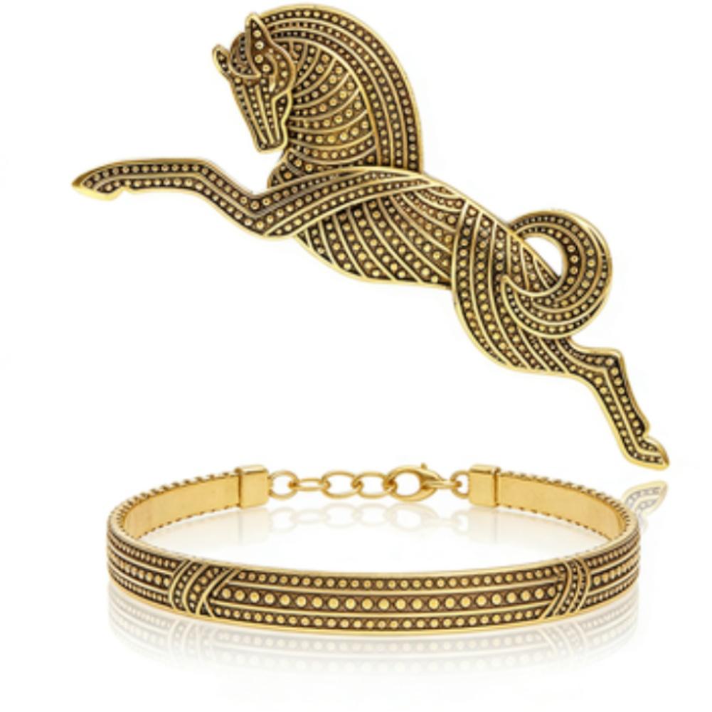 Vintage Horse Brooch Big Animal Brooch Intricate Detailing