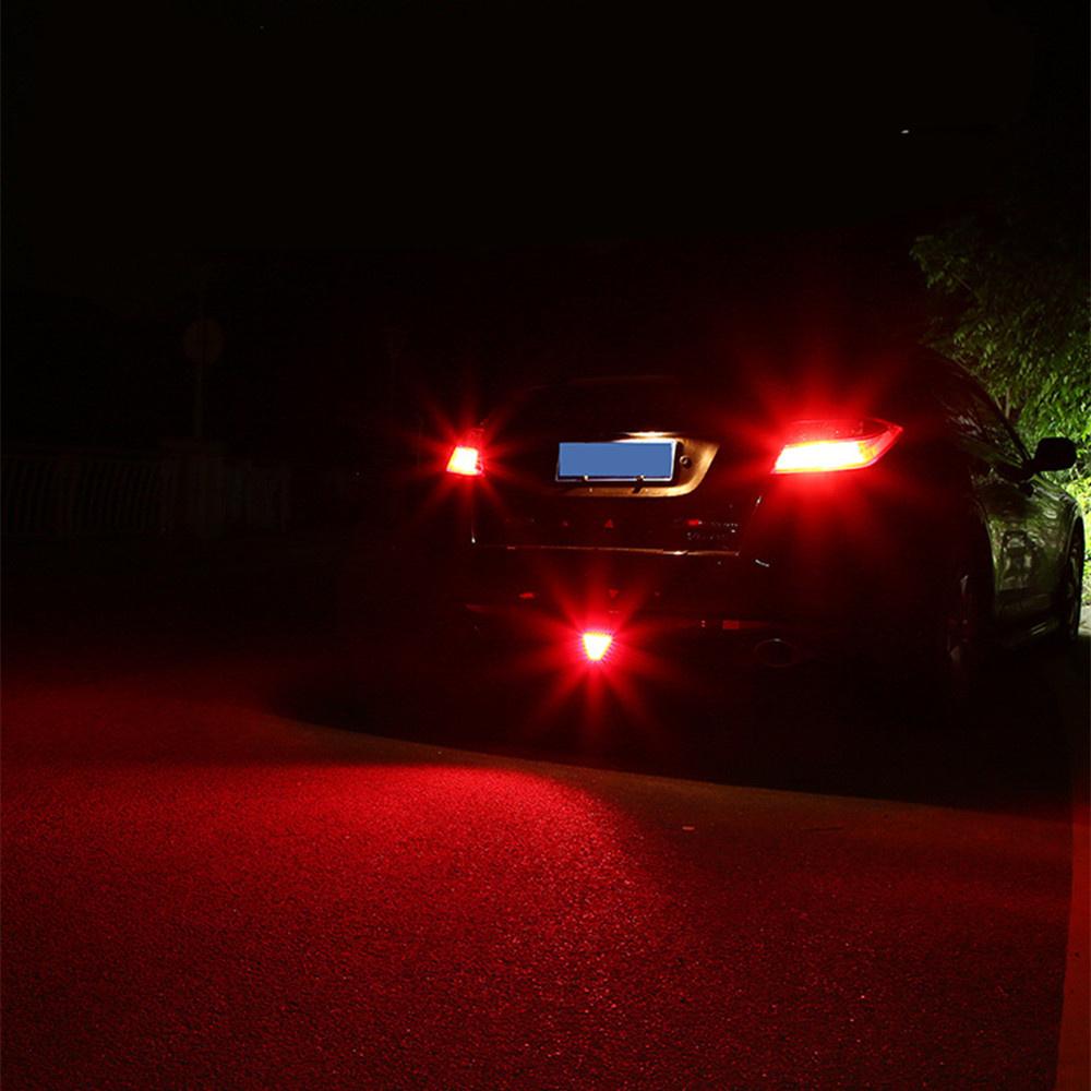 Indicator Triangle Rear Brake Light Warning Strobe Stop Red Rear Bumper Light