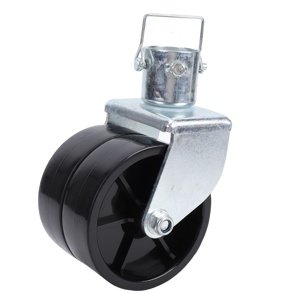 Trailer Jack Wheel 6 Inch Double Wheel Design 2,000lb Load Capacity Trailer Jack Swirl Caster for Boat RV