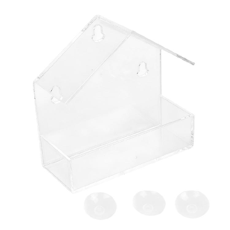 

Chamber Bird Feeders For Parrots Transparents Container Monitoring Effortlessly Refilling Stable Cage Mount 1