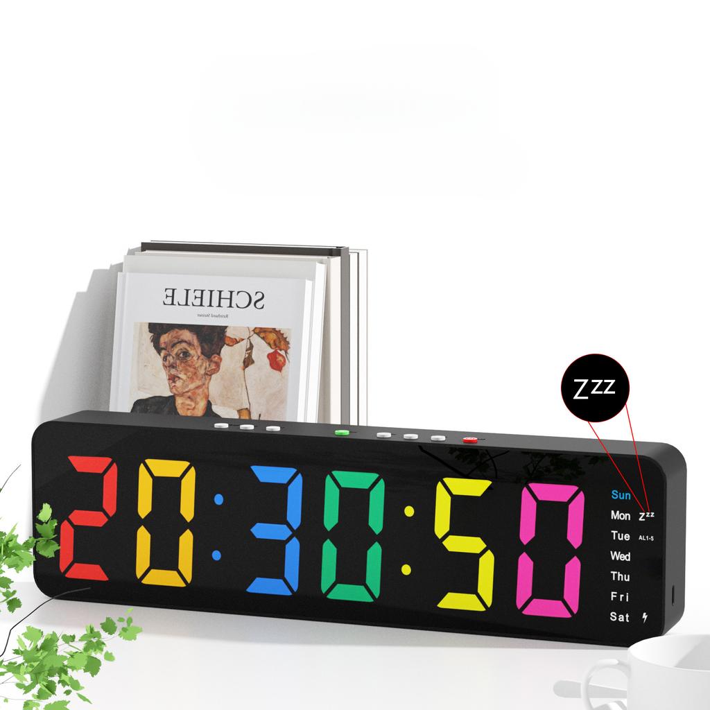 LED Elektronische Uhr Multifunktions-Elektronische Uhr Einfache TV-Schrank Digitaluhr Kinderwecker