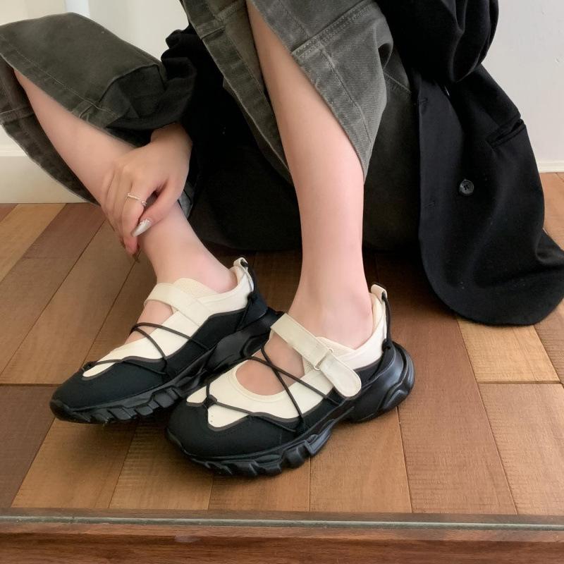 Fashion Mid-heel Sports Women's Sandals Versatile Breathable Shoes 2025 Shallow Mouth Thick Bottom Mid-heel New Style Comfortable