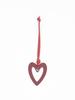 High-Grade PU Leather Heart Keyring Pendant