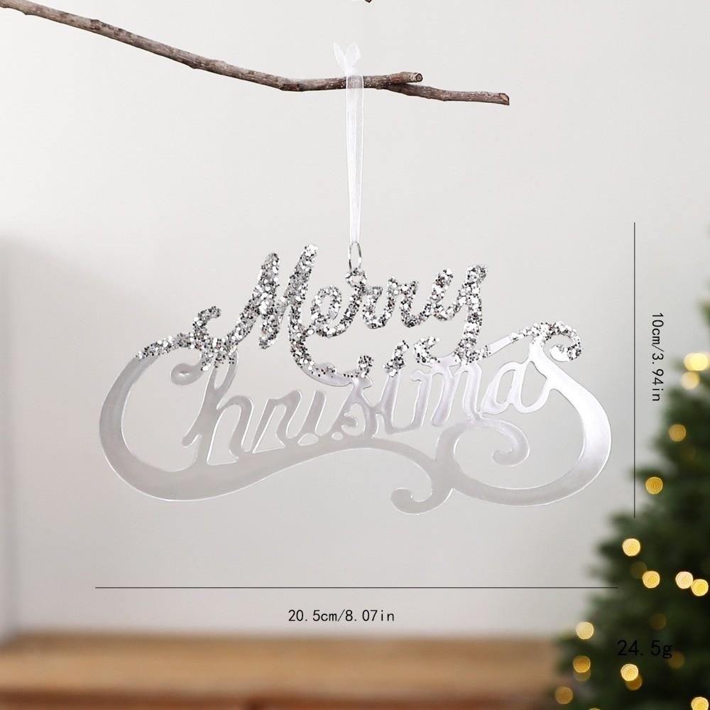 Snowflake Christmas Crystal Pendants Acrylic Hanging Ornaments Christmas Tree Ornaments  Christmas