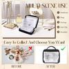 Dust-proof Jewelry Display Bag Large Capacity Earring Holder Clear PVC Jewelry Organizer  Travel