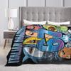 Popular 67 Brainrot Italian Meme Funny Blanket Warm Soft Flannel Throw For Sofa Office Travel Men Women Multi Sizes