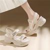 Casual Style Summer Outdoor Leisure Soft Sole Outer Wear Beach Shoes Flat Bottom Wear-resistant Open-toed Women's Comfortable Slippers Thick Bottom