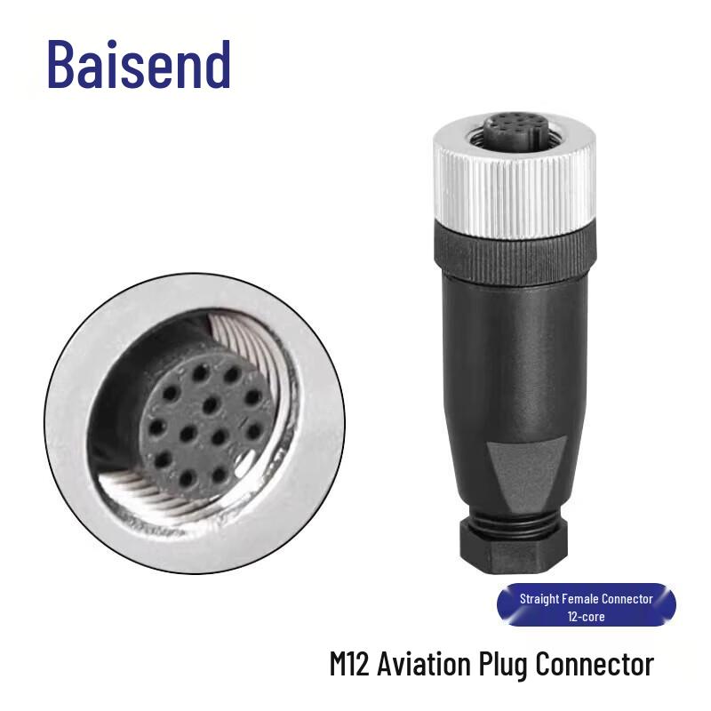 BOSENDE M12 Waterproof Solderless Aviation Sensor Connector