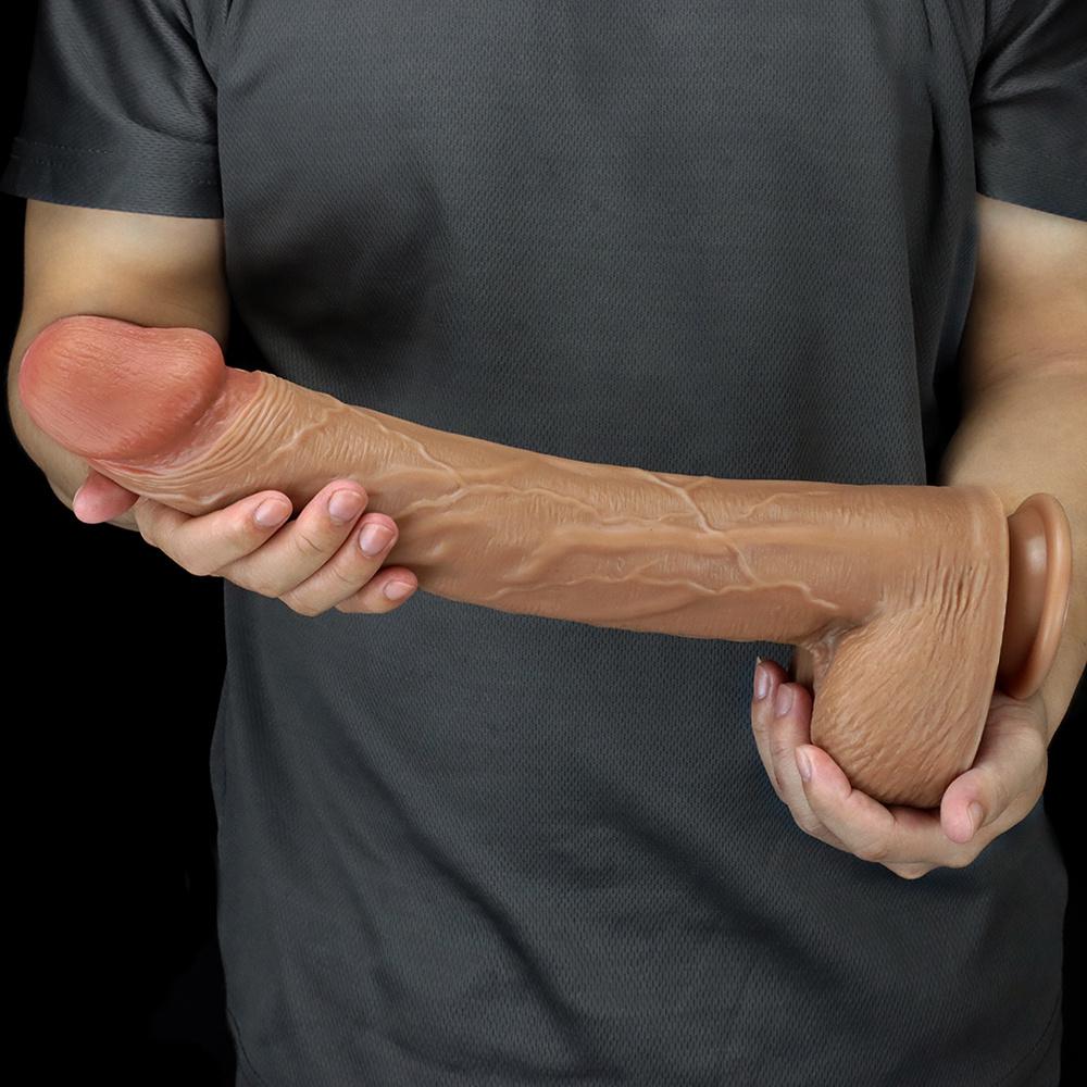 36*5.5cm XXL Super Huge Silicone Dildo Strap On Penis Adult Sex Toy Anal Plug  Realistic Dick Fisting Masturbator for Women
