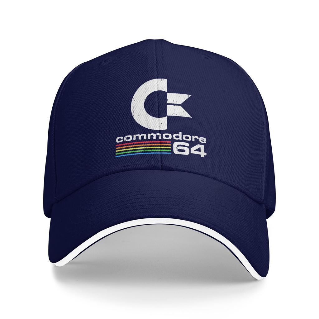 Nuovo Arrivo Cappellini da Baseball Vintage Commodore 64 Logo Indossare per Unisex Donna Cappellino da Golf Classico Retro Amiga C64 Cappellino Snapback Regolabile