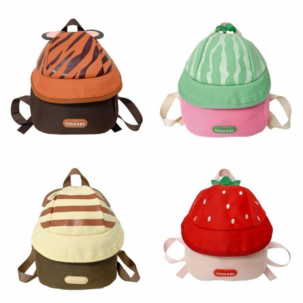 Strawberry Children Backpack Fruit Students School Bag Storage Bag Cartoon Daypack  Girls