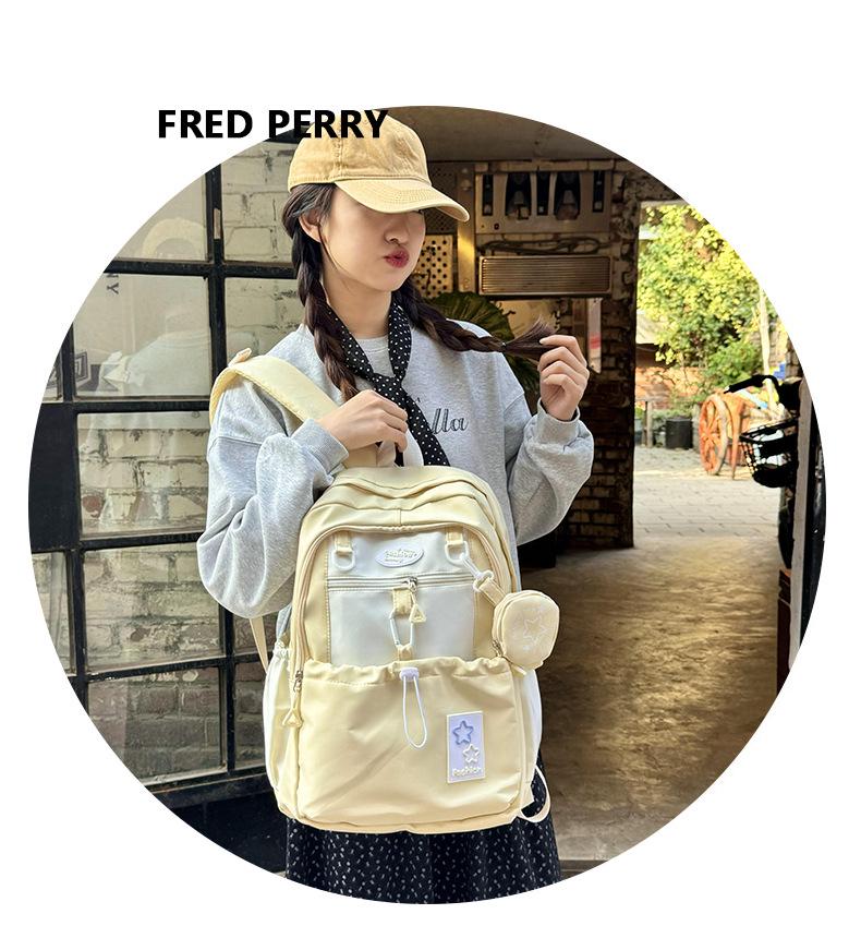 2025 Korean-Style Women's Backpack: Large Capacity, Stylish School Bag for Junior High Girls