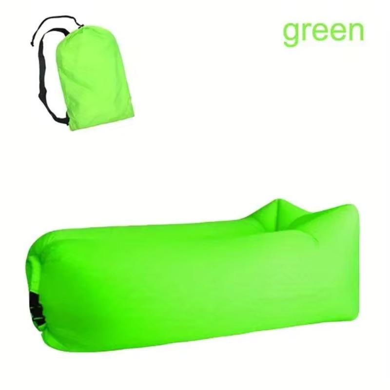 Outdoor Lazy Inflatable Sofa Portable Air Sleeping Bag Durable Camping Air Cushion Camping Beach Lawn Comfortable Sofa Bed