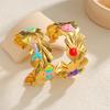 Atoztide Multiple Styles Starfish Bracelet for Women Stainless Steel Statement Crab Flower Adjustable Cuff Bangle Jewelry Gift
