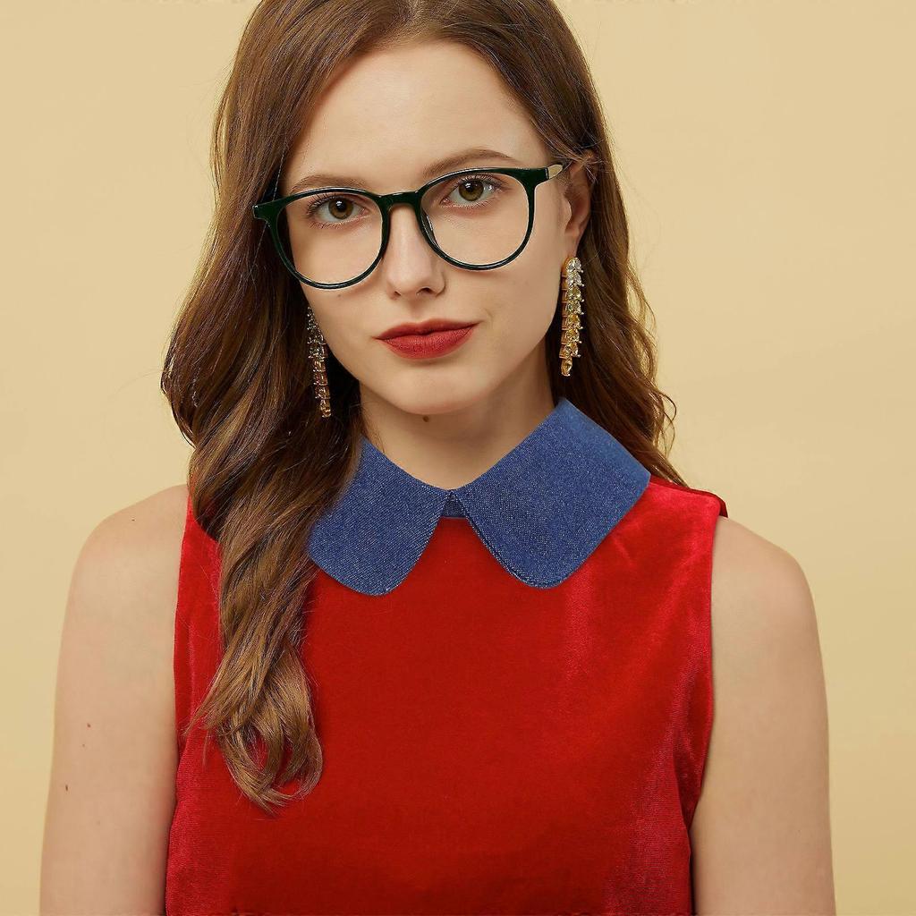 Decorative Fake Collar Choker Collar For Sweaters Women Dark Blue Fashion Highlight 1Pcs
