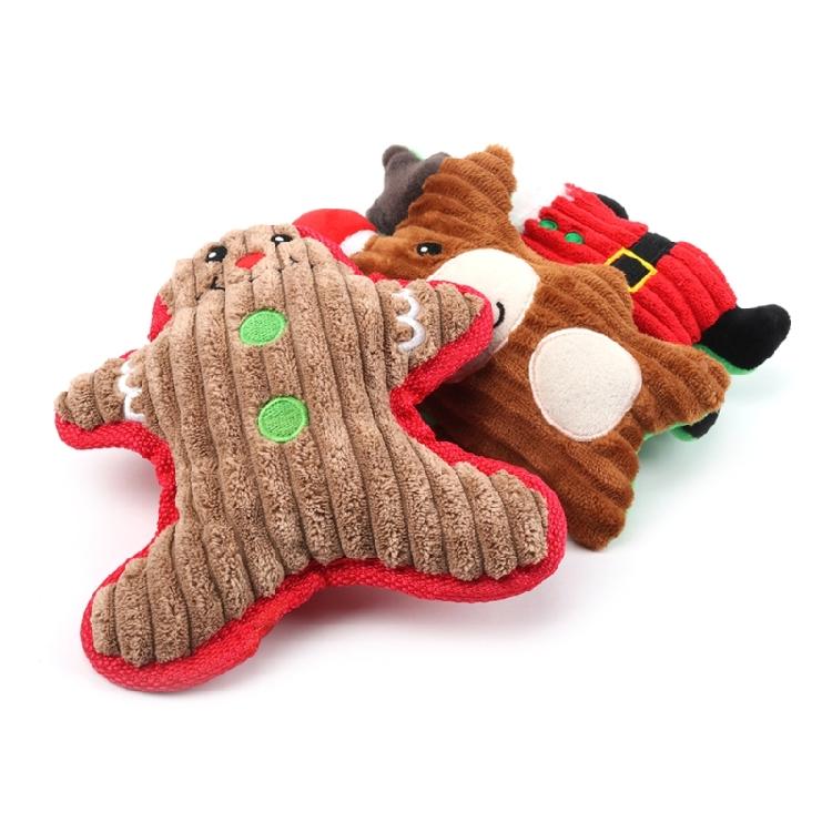 Dog Training Toy Squeak Christmas Gift for Medium Dogs Soft Plush Chew Toys