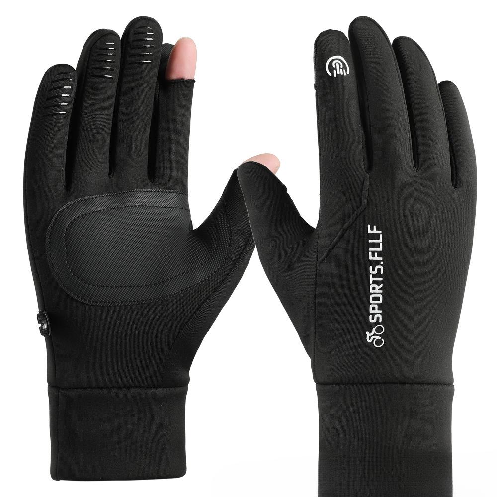 

Теплые перчатки для мужчин для улицы с сенсорным экраном, водонепроницаемые, ветрозащитные, от холода, для езды, вождения, утолщенные перчатки на осень и зиму с плюшевой подкладкой one size